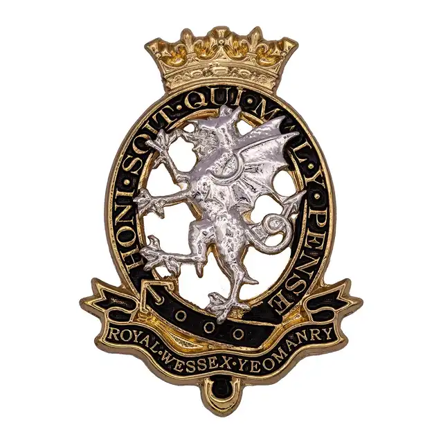 Royal Wessex Yeomanry Other-Ranks Forage-Cap Badge