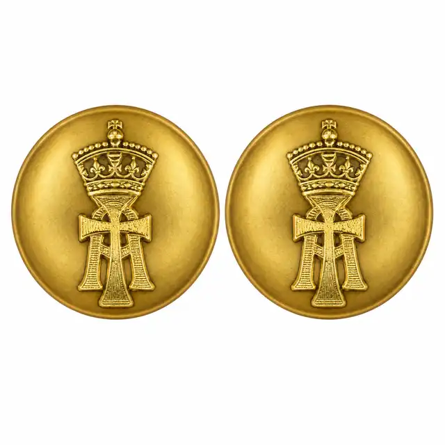 Royal Yorkshire Regiment 30 Ligne Screw Buttons