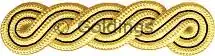 Royal Yorkshire Regiment Gold Shoulder Cords with Black Tracing