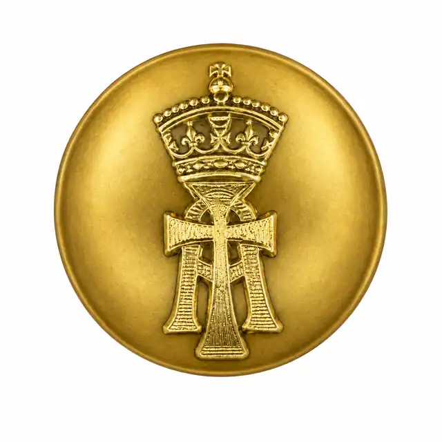 Royal Yorkshire Regiment Officer 20 Ligne Mounted Forage-Cap Button