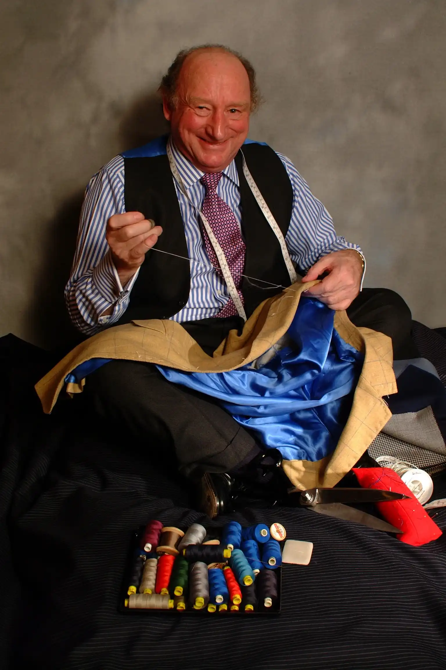 Geoffrey Golding at work in the St Albans workroom