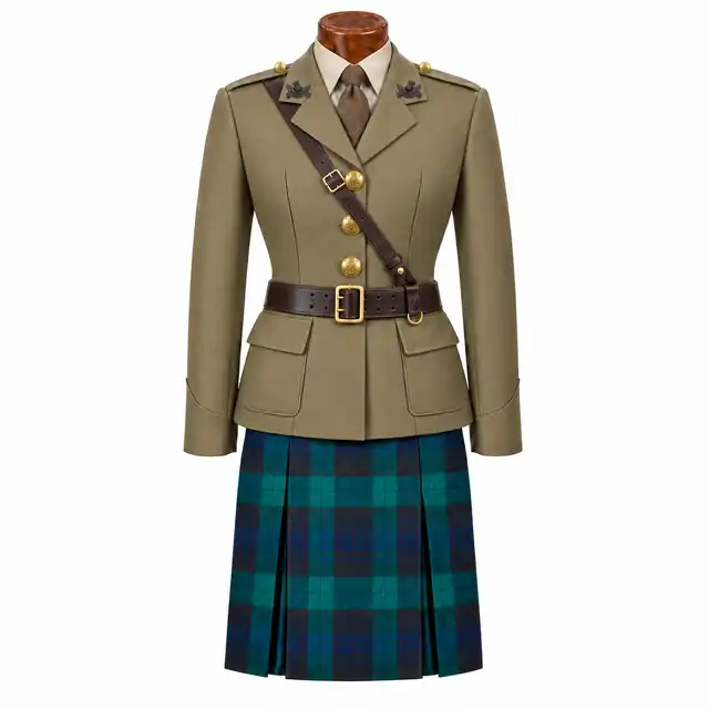 Royal Regiment of Scotland female officer Service Dress with tartan skirt