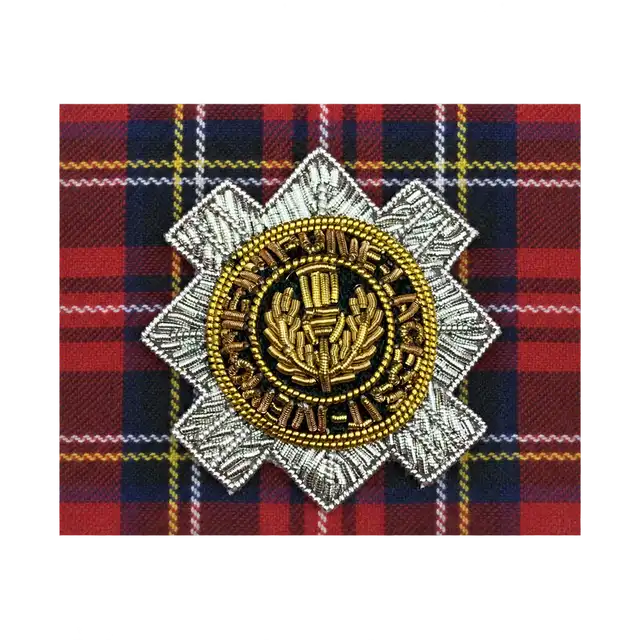 Scots Guards Beret Badge and Flash