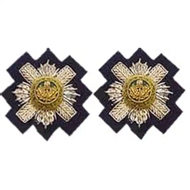 Scots Guards NCO Mess Dress Collar Badges