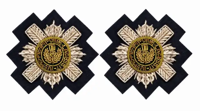 Scots Guards Officer Mess Dress Collar Badges