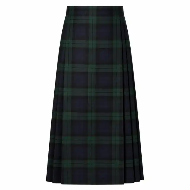 SCOTS-Pattern Tartan Long Skirt