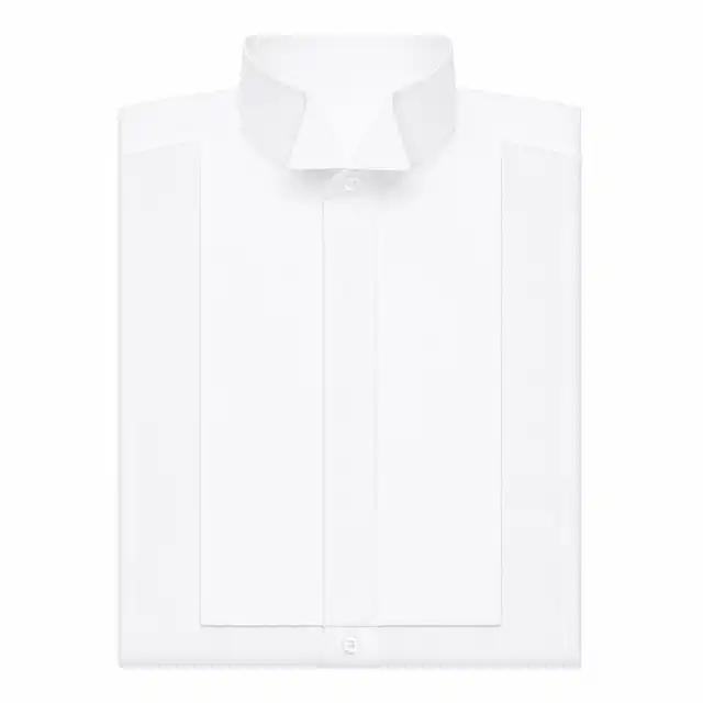 Stiff-Fronted Wing Collar Shirt