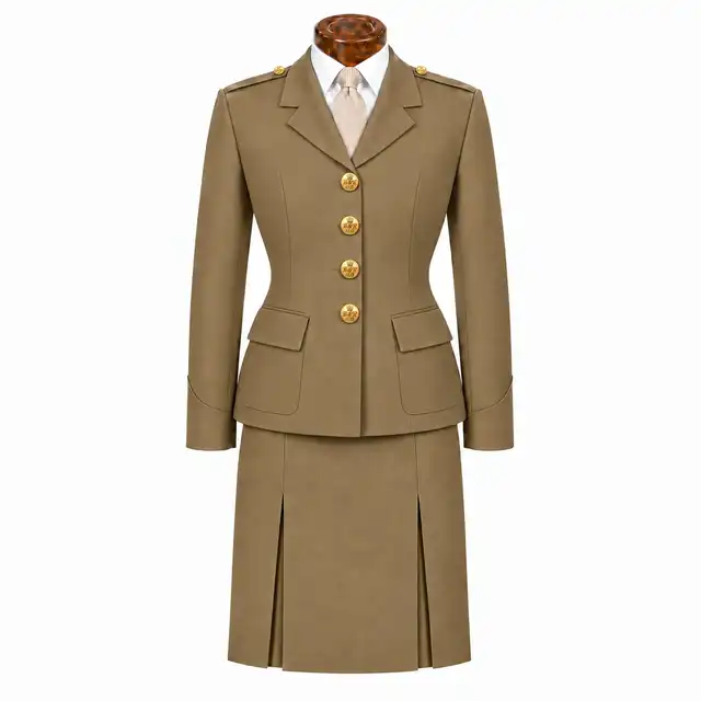 The Blues and Royals officer service dress — female