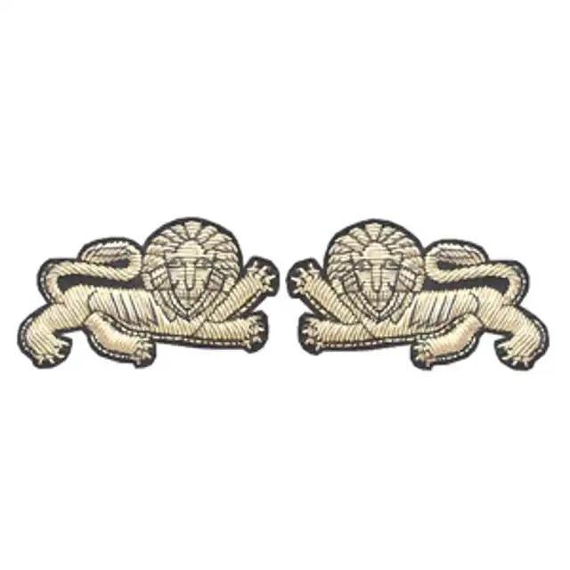 The Duke of Lancaster's Regiment NCO Mess Dress Collar Badges