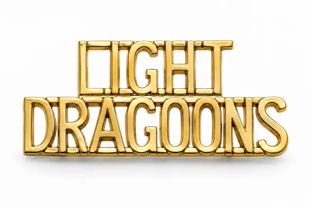 The Light Dragoons Metal Shoulder Titles