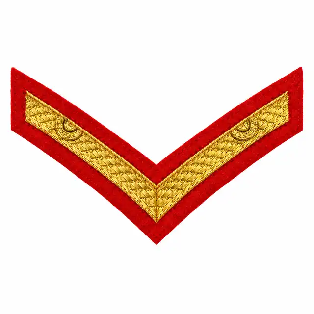 The Princess of Wales's Royal Regiment Lance Corporal Rank (LCpl)