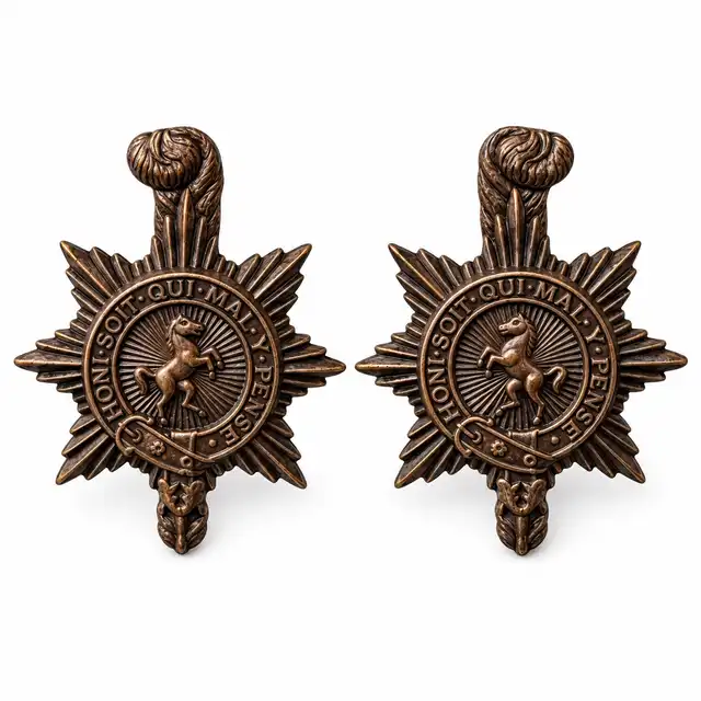 The Princess of Wales's Royal Regiment Service Dress Collar Badges