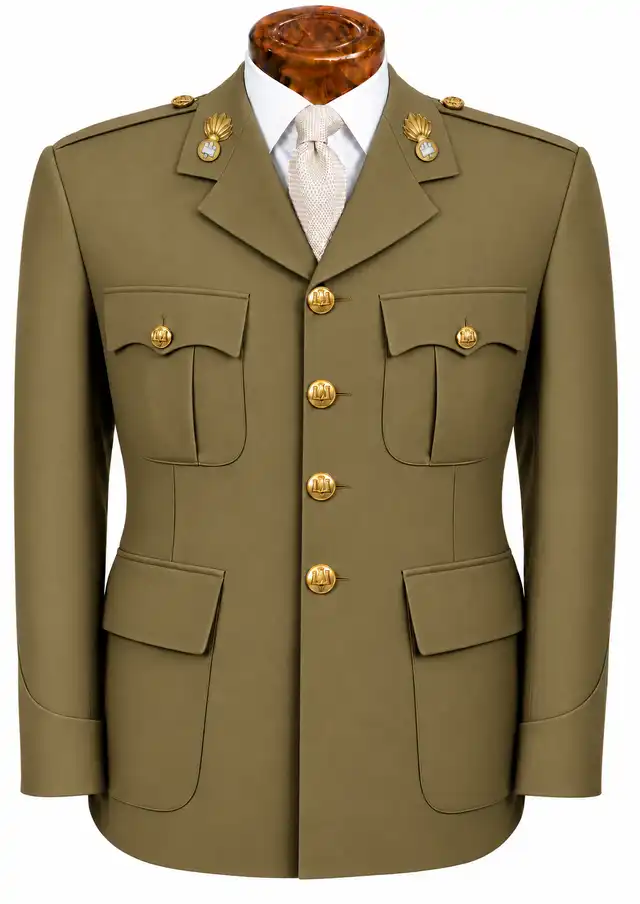 The Royal Gibraltar Regiment officer service dress — male