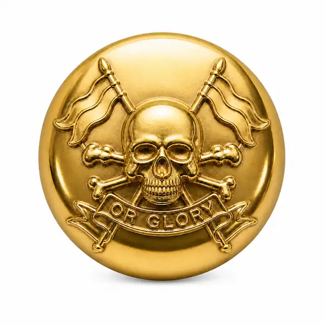 The Royal Lancers Cap Chinstrap Button