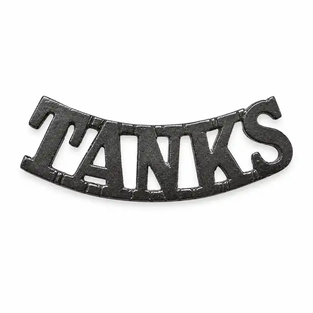 The Royal Tank Regiment Metal Shoulder Title