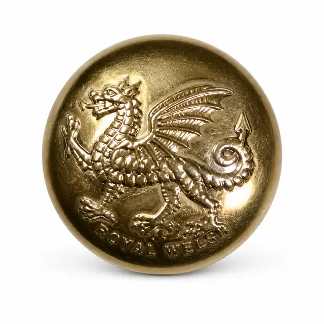 The Royal Welsh 22 Ligne Anodised Button