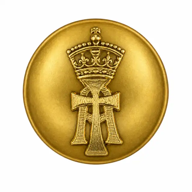 The Royal Yorkshire Regiment 22 Ligne Anodised Button