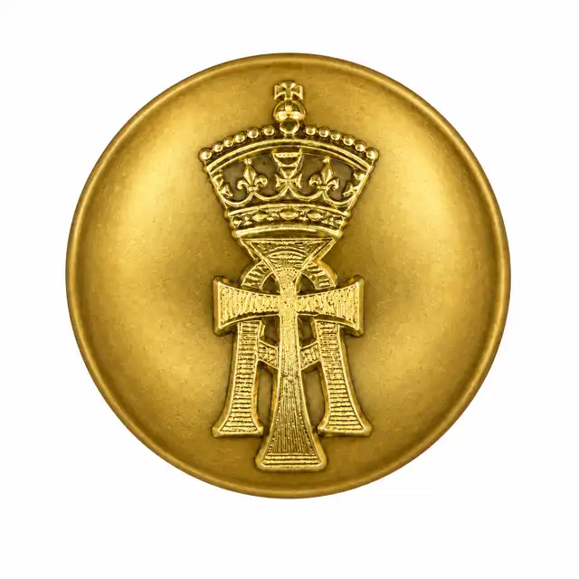 The Royal Yorkshire Regiment Service Dress 40 Ligne Anodised Button