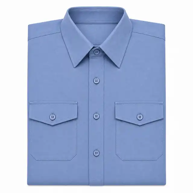 Wedgwood Blue Long-Sleeved Shirt