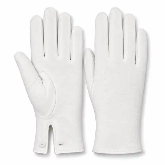 White Knitted Gloves